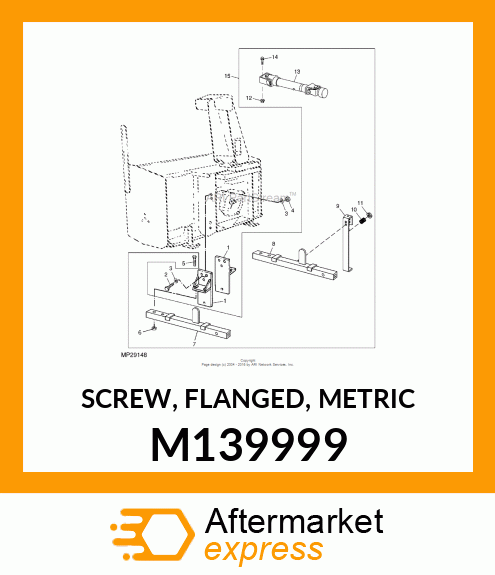 SCREW, FLANGED, METRIC M139999