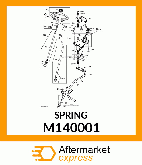 SPRING, STEERING COLUMN M140001