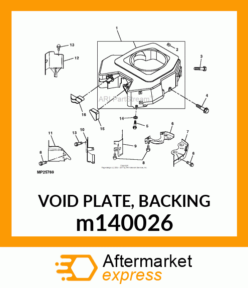 VOID PLATE, BACKING m140026