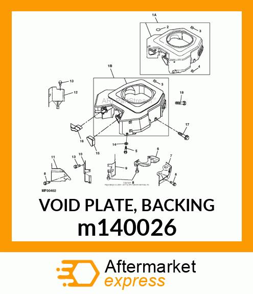 VOID PLATE, BACKING m140026