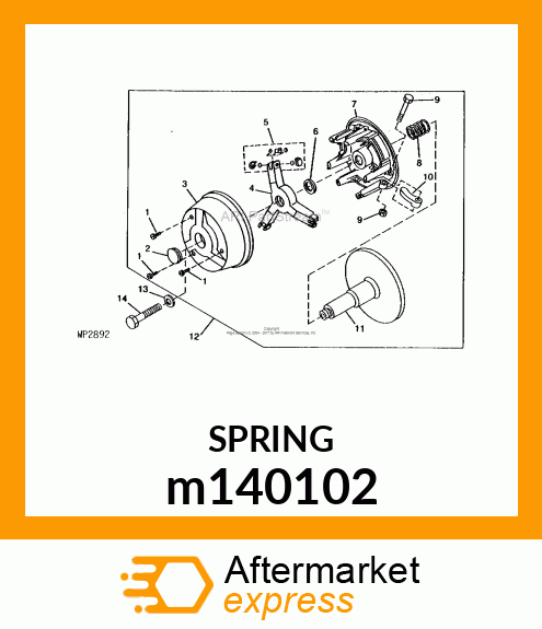 SPRING, CLUTCH m140102