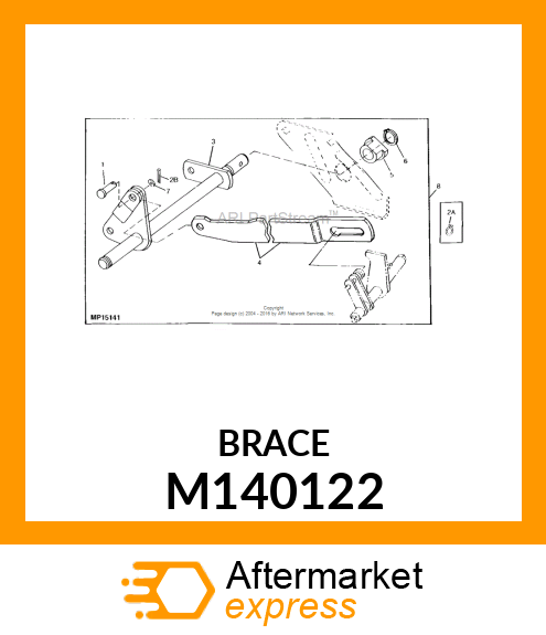 STRAP, STRAP, FRONT LIFT M173175 P M140122