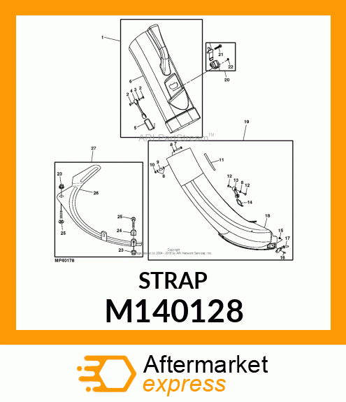 WASHER, BAGGING PLATE M140128