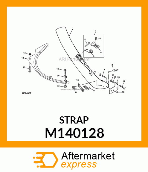 WASHER, BAGGING PLATE M140128