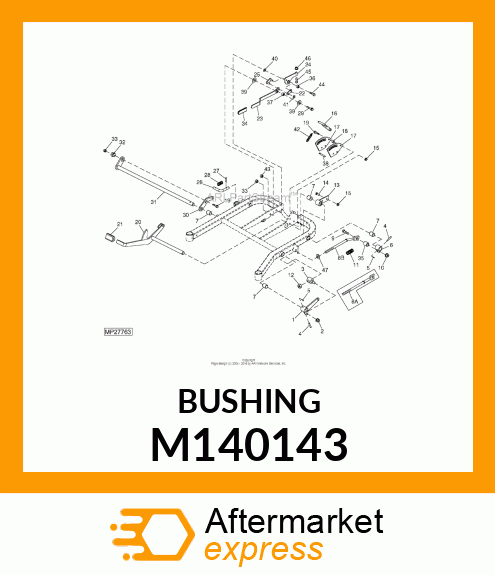 BUSHING, ROTATE LEVER M140143