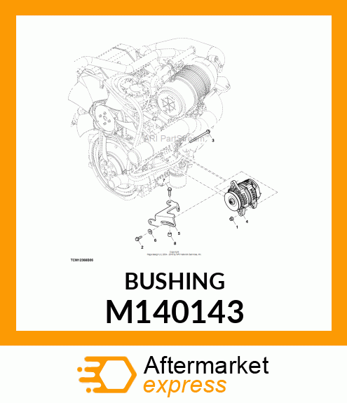 BUSHING, ROTATE LEVER M140143