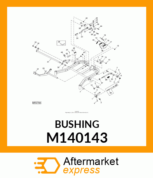 BUSHING, ROTATE LEVER M140143