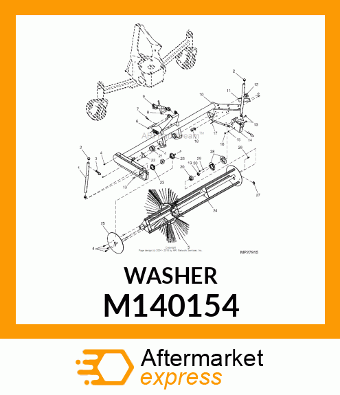 WASHER, 1.00X1.50X14 M140154