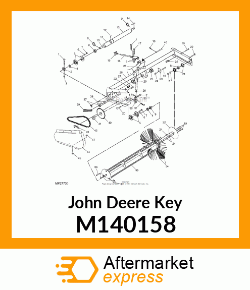 KEY, 1/4X1/4X15/16 M140158