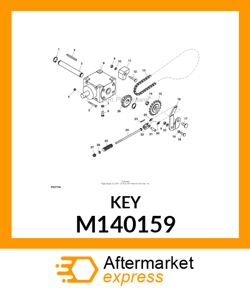 KEY, 1/4X1/4X2 M140159