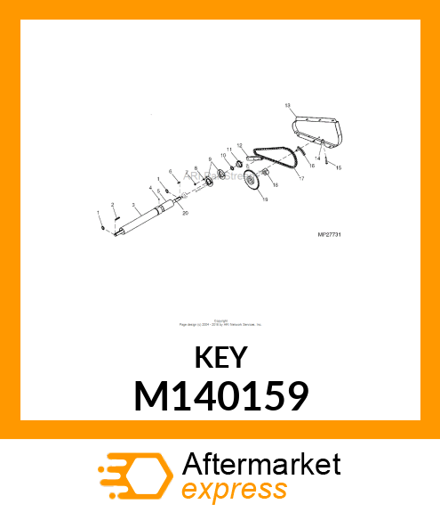 KEY, 1/4X1/4X2 M140159