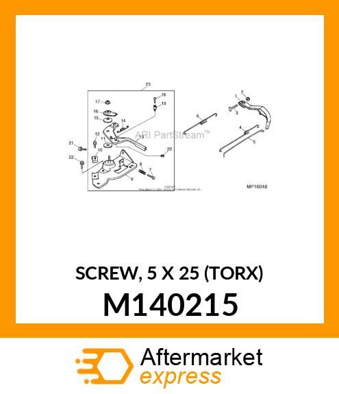 SCREW, 5 X 25 (TORX) M140215