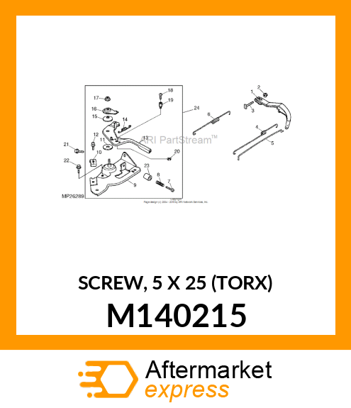 SCREW, 5 X 25 (TORX) M140215