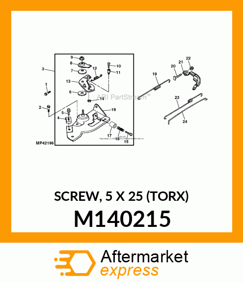 SCREW, 5 X 25 (TORX) M140215