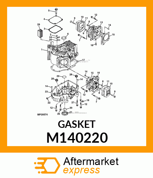 GASKET, CRANKCASE COVER M140220