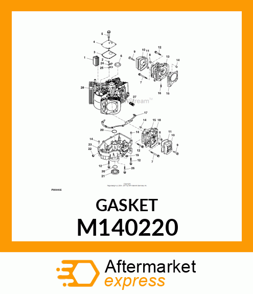 GASKET, CRANKCASE COVER M140220