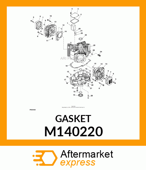 GASKET, CRANKCASE COVER M140220