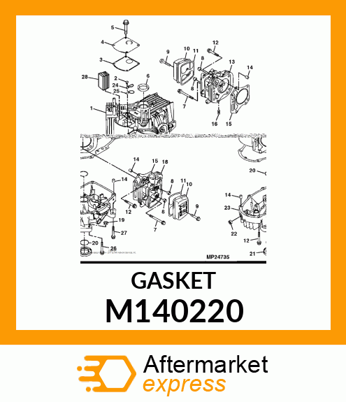 GASKET, CRANKCASE COVER M140220
