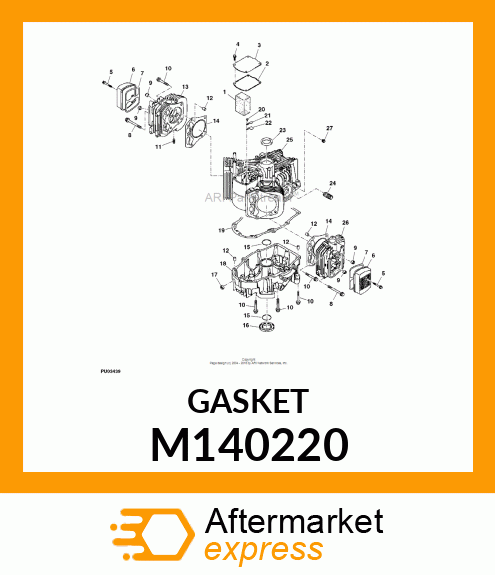 GASKET, CRANKCASE COVER M140220