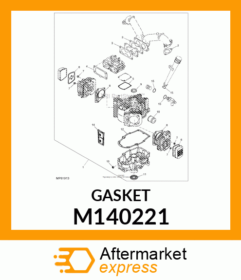 GASKET, ROCKER CASE M140221