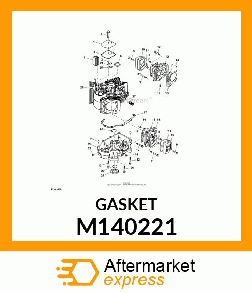 GASKET, ROCKER CASE M140221