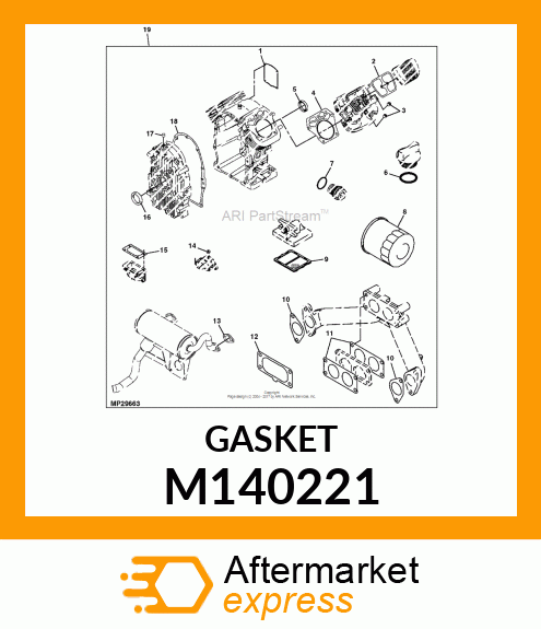 GASKET, ROCKER CASE M140221