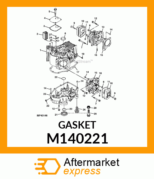 GASKET, ROCKER CASE M140221