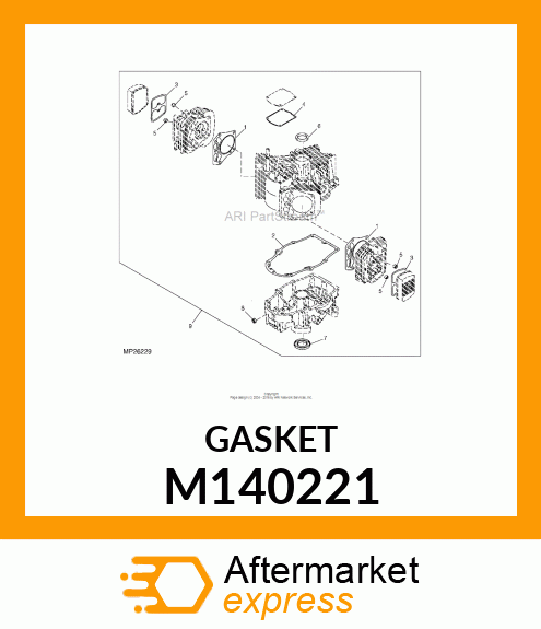 GASKET, ROCKER CASE M140221