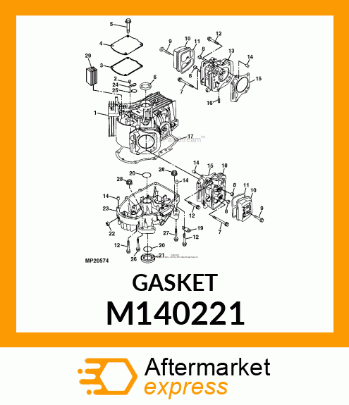 GASKET, ROCKER CASE M140221