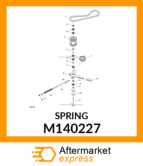 SPRING, BRAKE M140227