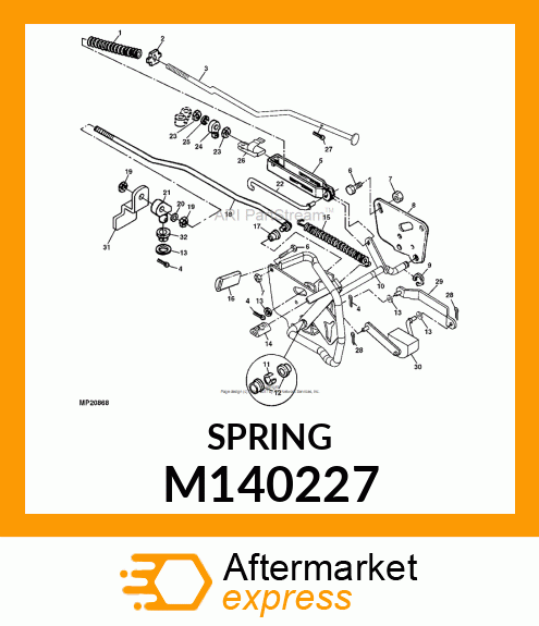 SPRING, BRAKE M140227