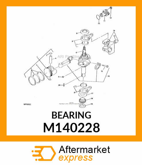 BEARING, PLANE M140228