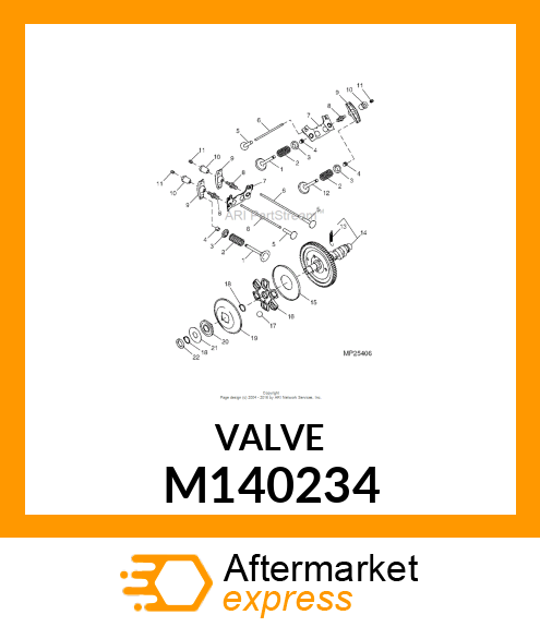 VALVE, INTAKE M140234