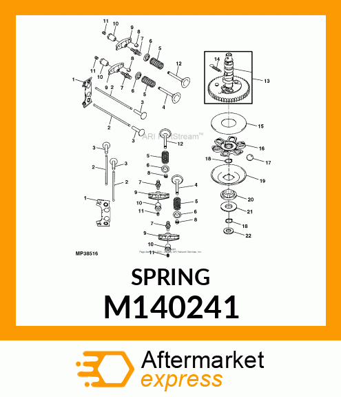 SPRING,ENGINE VALVE M140241