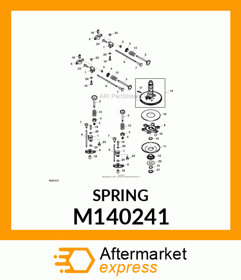 SPRING,ENGINE VALVE M140241