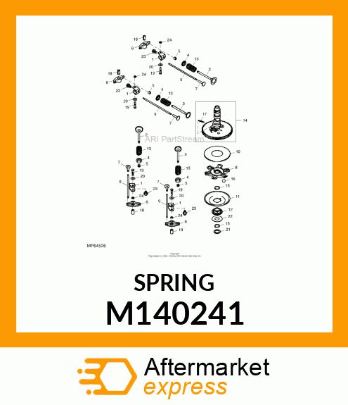 SPRING,ENGINE VALVE M140241