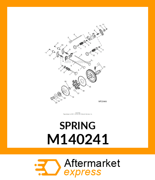 SPRING,ENGINE VALVE M140241