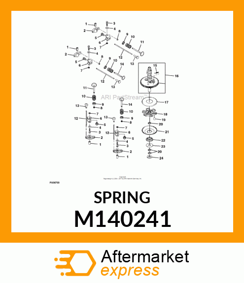 SPRING,ENGINE VALVE M140241