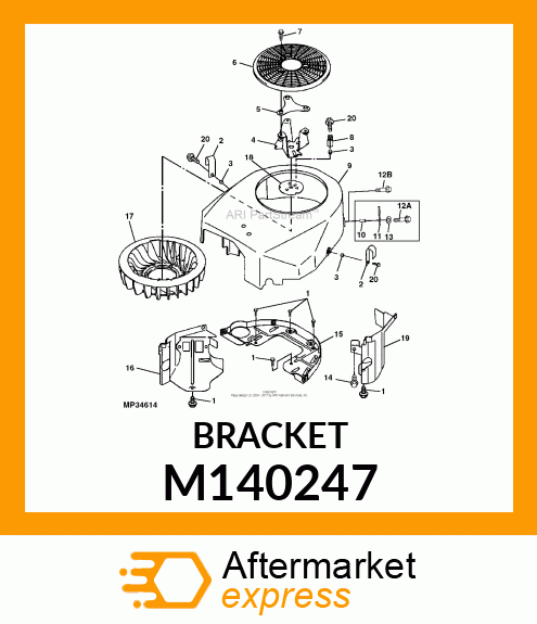 BRACKET COMPLETE M140247