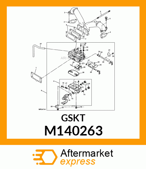 GASKET, FLOAT CHAMBER M140263