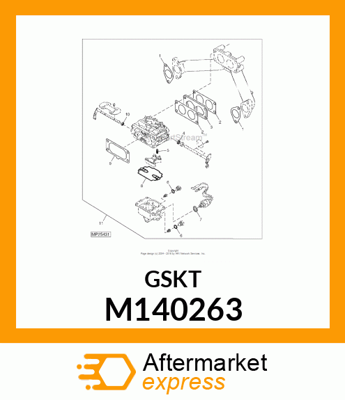 GASKET, FLOAT CHAMBER M140263