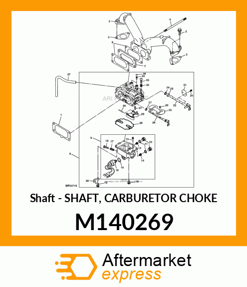 Shaft - SHAFT, CARBURETOR CHOKE M140269