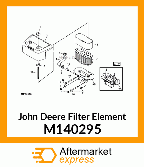 ELEMENT, FOAM AIR FILTER M140295