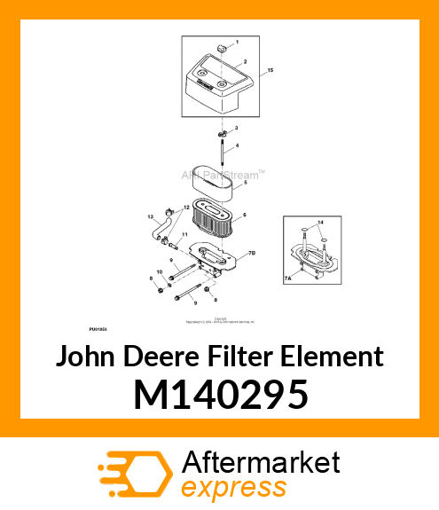 ELEMENT, FOAM AIR FILTER M140295