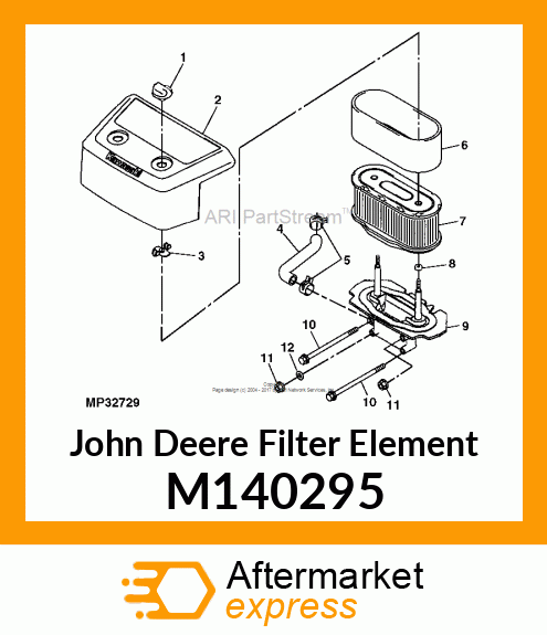 ELEMENT, FOAM AIR FILTER M140295