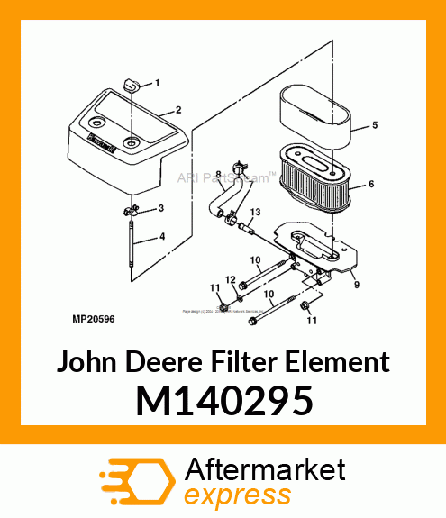 ELEMENT, FOAM AIR FILTER M140295