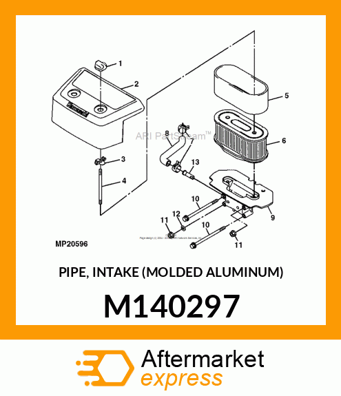 PIPE, INTAKE (MOLDED ALUMINUM) M140297