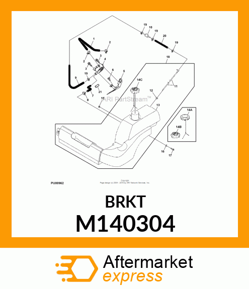 BRACKET COMPLETE M140304