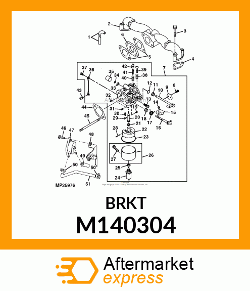 BRACKET COMPLETE M140304