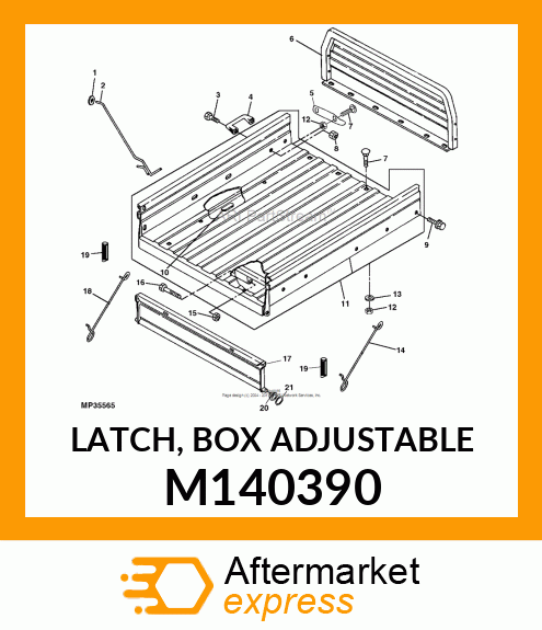 LATCH, BOX ADJUSTABLE M140390